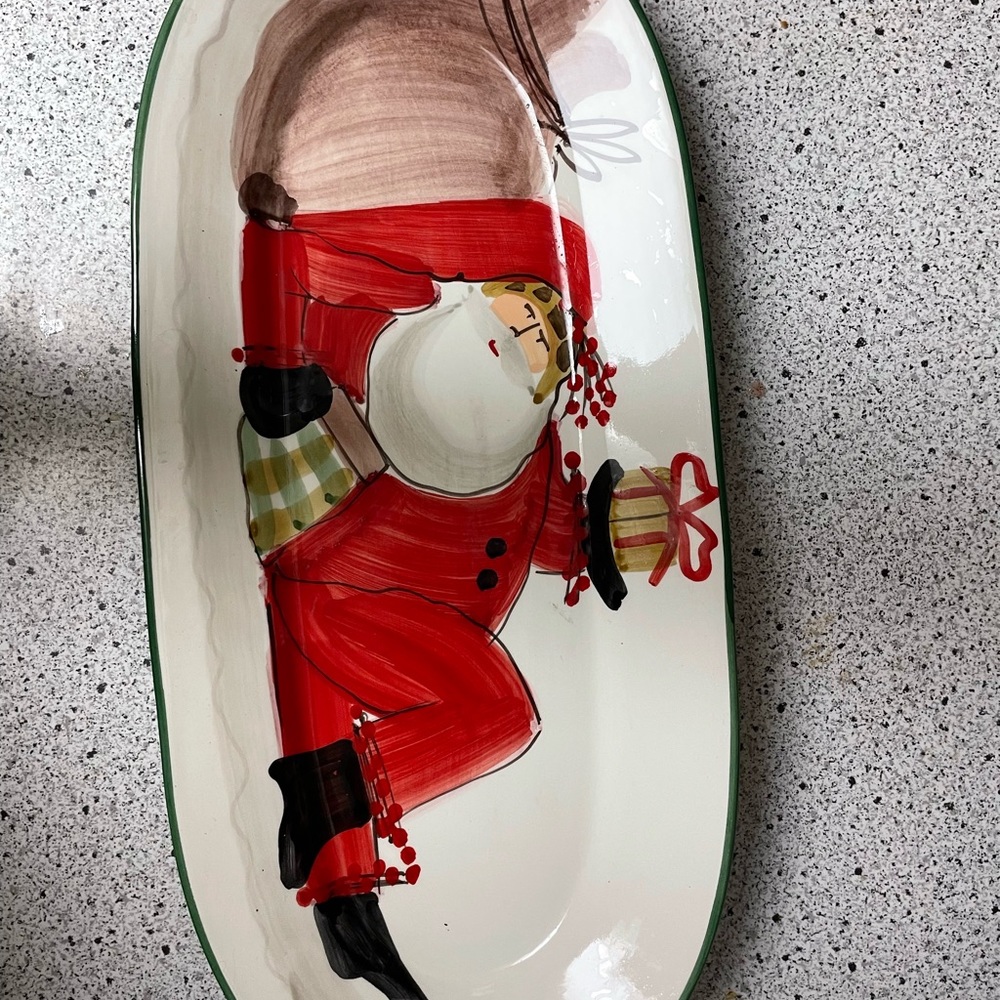 Like new Italian Vietri Platter. Received it as a gift but never used!